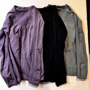 3 Fabletics Long Sleeve Tops-Medium